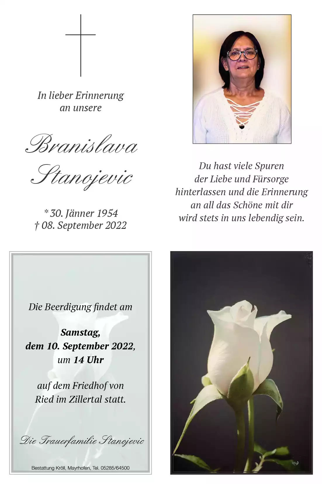 Parte von Branislava Stanojevic